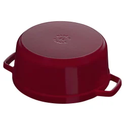 Cocotte 24 cm, Rond(e), Bordeaux, Fonte