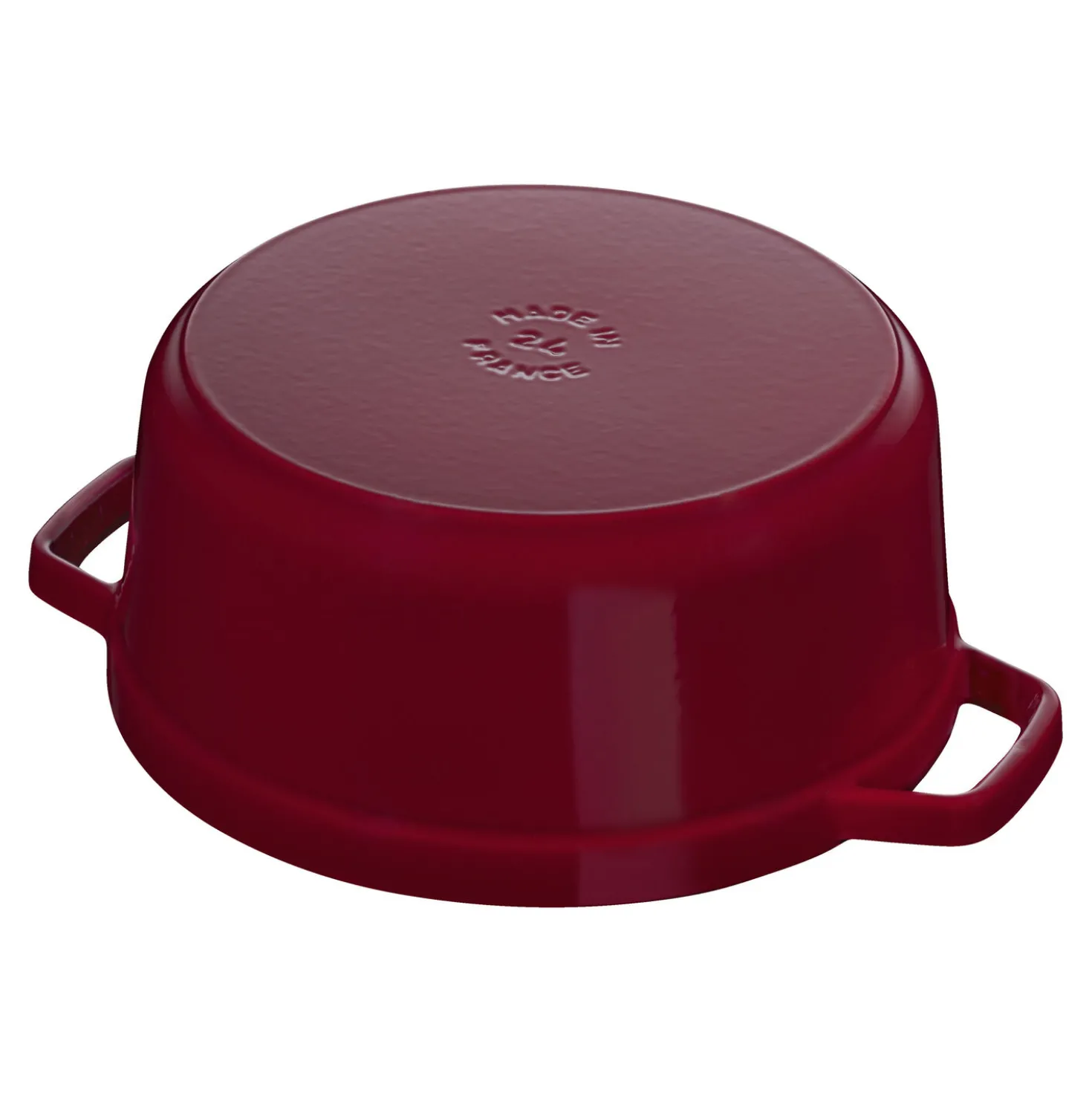 Cocotte 24 cm, Rond(e), Bordeaux, Fonte