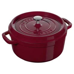 Cocotte 26 cm, Rond(e), Bordeaux, Fonte