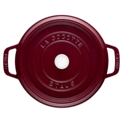 Cocotte 26 cm, Rond(e), Bordeaux, Fonte