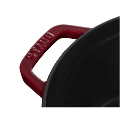 Cocotte 26 cm, Rond(e), Bordeaux, Fonte
