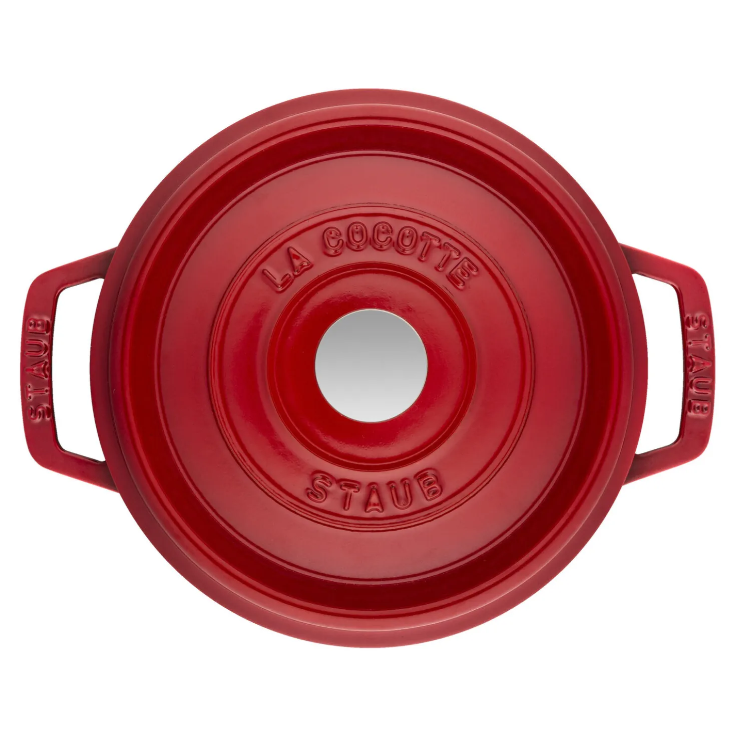 Cocotte 20 cm, Rond(e), Cerise, Fonte