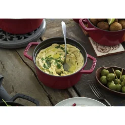 Cocotte 20 cm, Rond(e), Cerise, Fonte