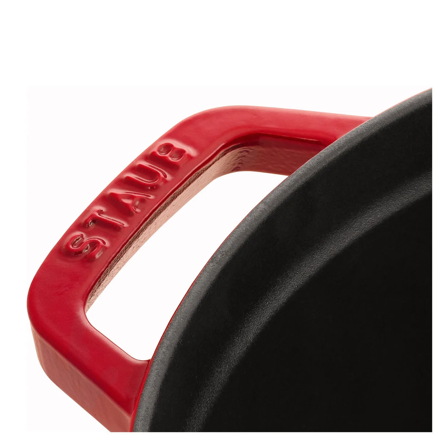 Cocotte 24 cm, Rond(e), Cerise, Fonte