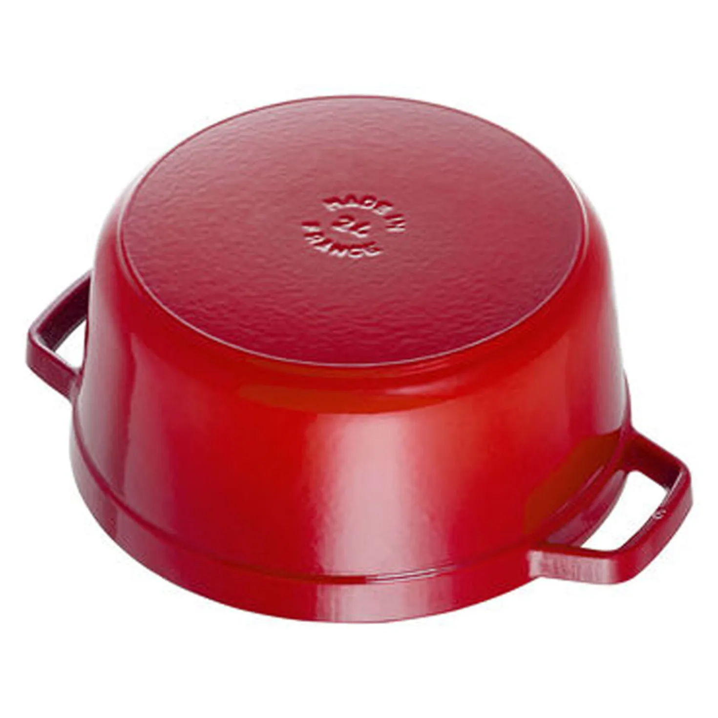 Cocotte 24 cm, Rond(e), Cerise, Fonte