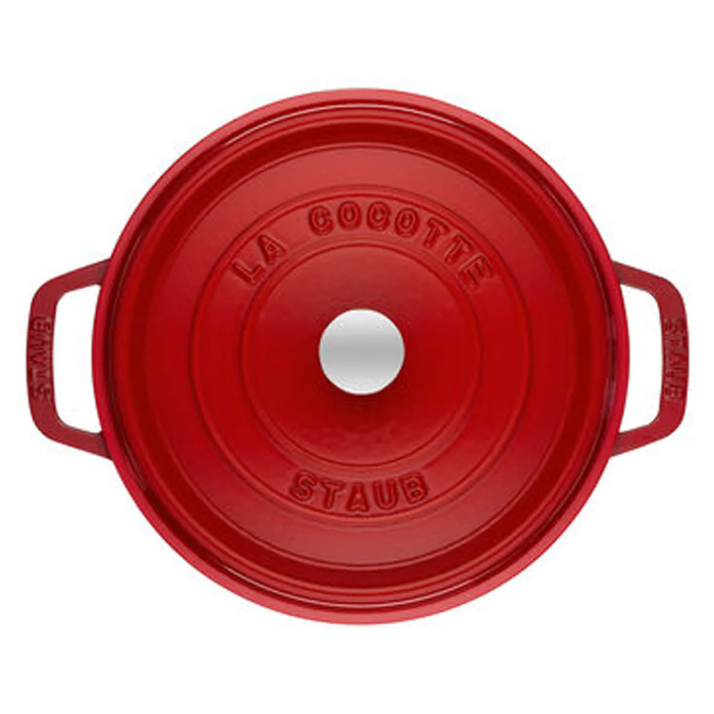 Cocotte 24 cm, Rond(e), Cerise, Fonte