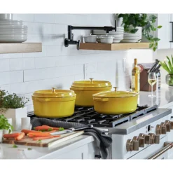 Cocotte 26 cm, Rond(e), Citron, Fonte
