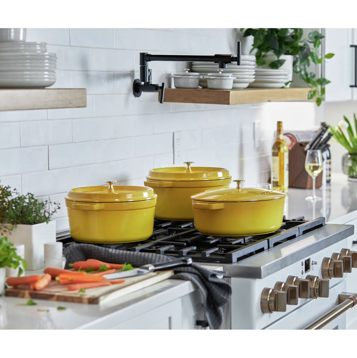 Cocotte 28 cm, Rond(e), Citron, Fonte