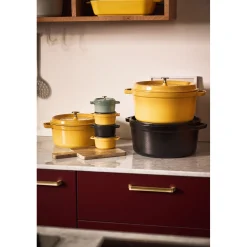 Cocotte 28 cm, Rond(e), Citron, Fonte