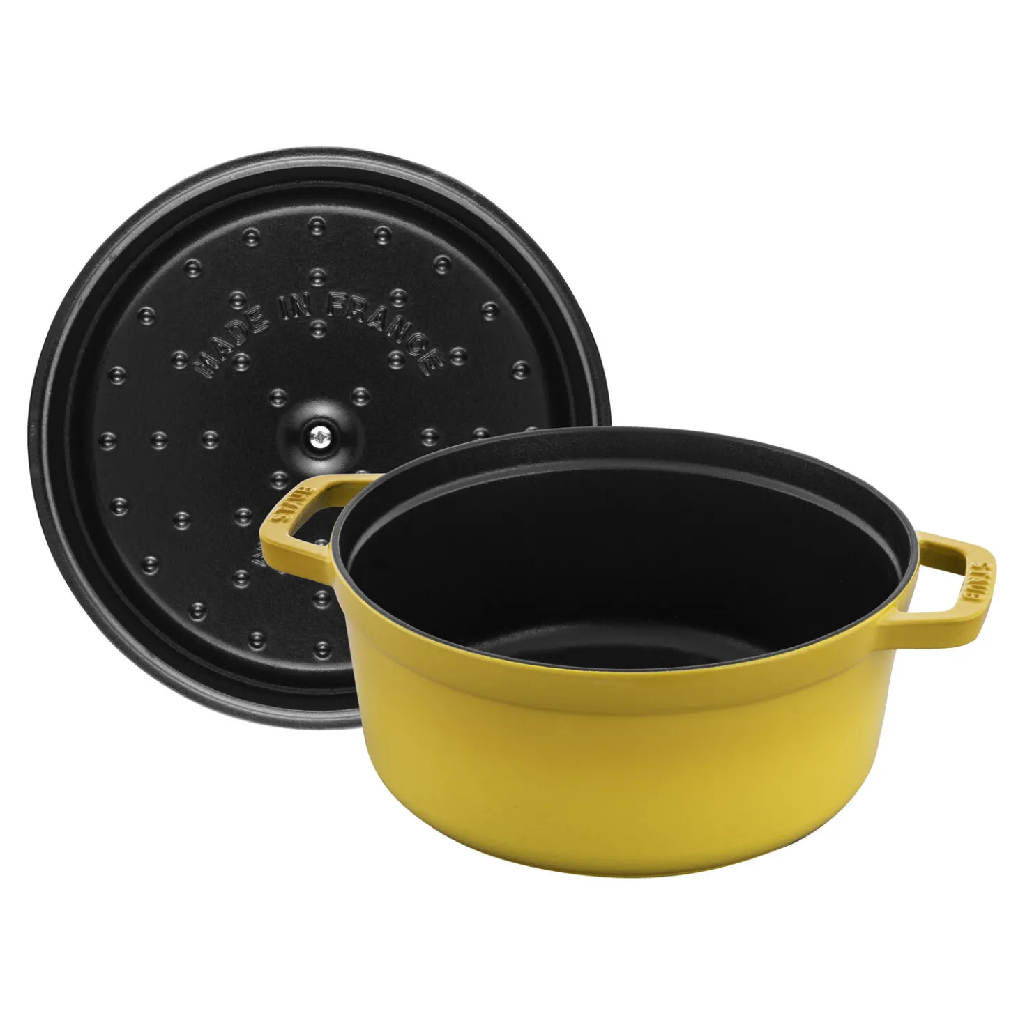 Cocotte 24 cm, Rond(e), Citron, Fonte