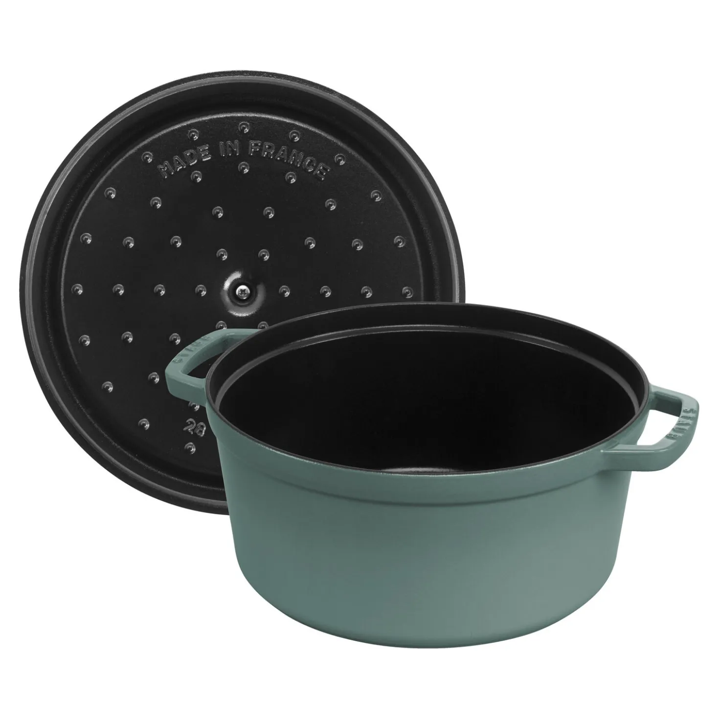 Cocotte 24 cm, Rond(e), Eucalyptus, Fonte