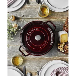 Cocotte 28 cm, Rond(e), Grenadine, Fonte