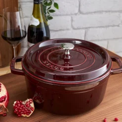 Cocotte 24 cm, Rond(e), Grenadine, Fonte