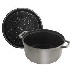 Cocotte 18 cm, Rond(e), Gris graphite, Fonte