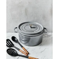 Cocotte 34 cm, Rond(e), Gris graphite, Fonte