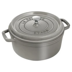 Cocotte 24 cm, Rond(e), Gris graphite, Fonte
