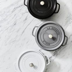 Cocotte 24 cm, Rond(e), Gris graphite, Fonte