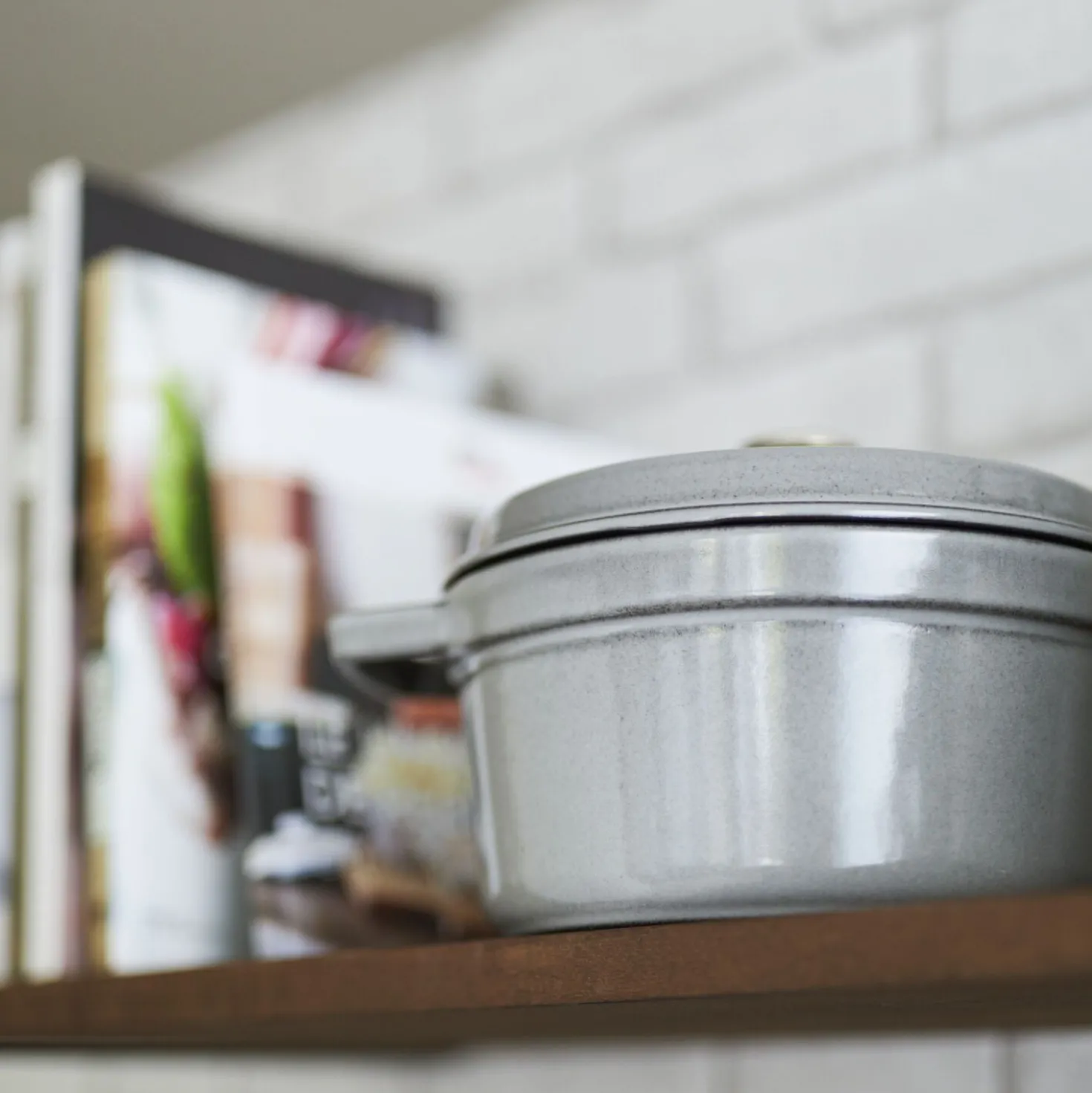 Cocotte 24 cm, Rond(e), Gris graphite, Fonte