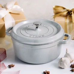 Cocotte 24 cm, Rond(e), Gris graphite, Fonte