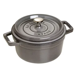 Cocotte 20 cm, Rond(e), Gris graphite, Fonte