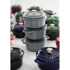 Cocotte 16 cm, Rond(e), Gris graphite, Fonte