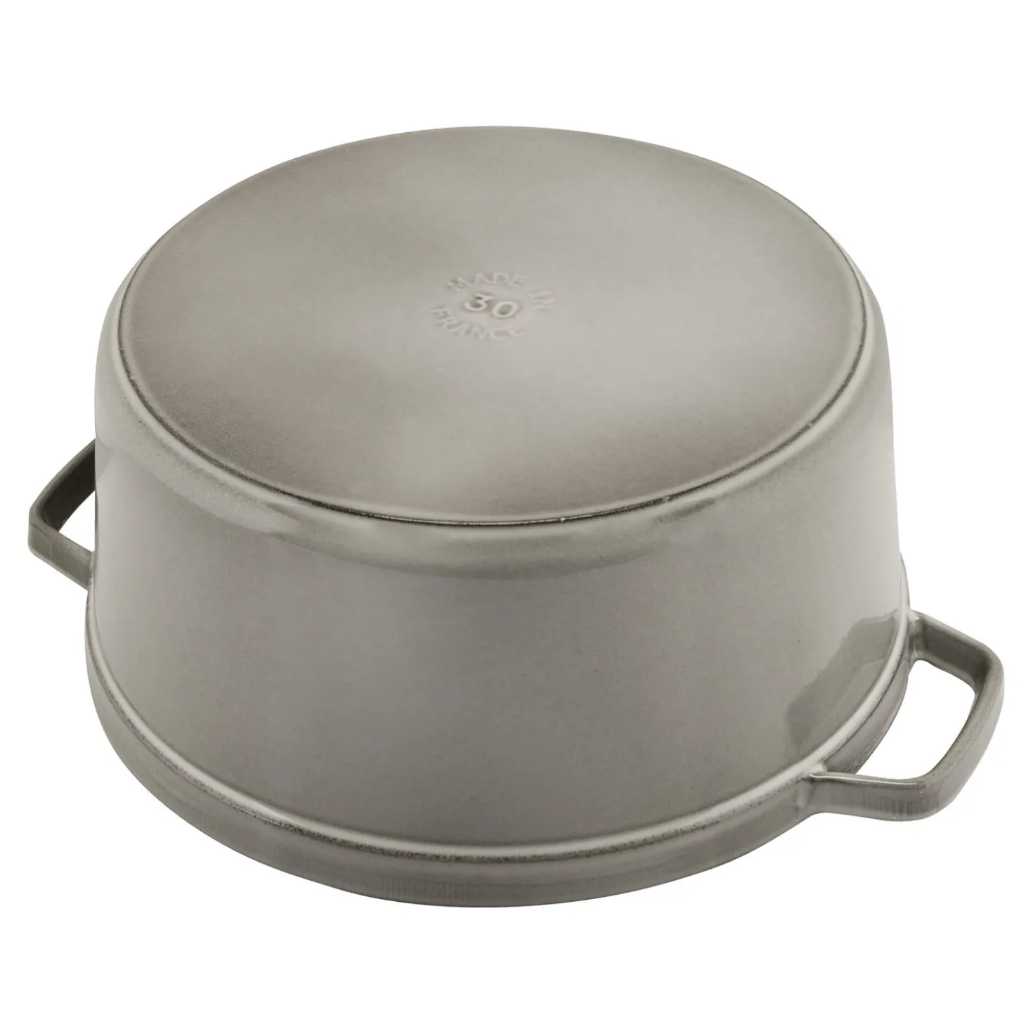 Cocotte 22 cm, Rond(e), Gris graphite, Fonte