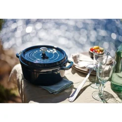 Cocotte 28 cm, Rond(e), La Mer, Fonte