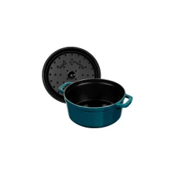 Cocotte 22 cm, Rond(e), La Mer, Fonte