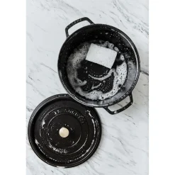 Cocotte 34 cm, Rond(e), Noir mat, Fonte