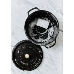 Cocotte 26 cm, Rond(e), Noir mat, Fonte