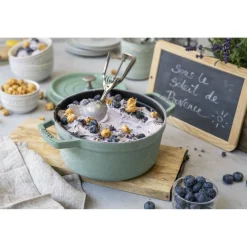 Cocotte 18 cm, Rond(e), Sauge, Fonte