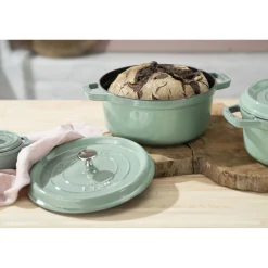 Cocotte 18 cm, Rond(e), Sauge, Fonte