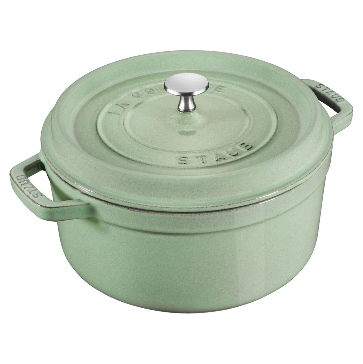 Cocotte 24 cm, Rond(e), Sauge, Fonte