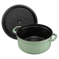 Cocotte 20 cm, Rond(e), Sauge, Fonte