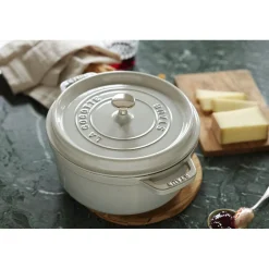 Cocotte 18 cm, Rond(e), Truffe blanche, Fonte