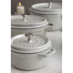 Cocotte 18 cm, Rond(e), Truffe blanche, Fonte