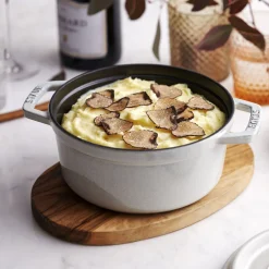 Cocotte 24 cm, Rond(e), Truffe blanche, Fonte