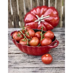 Cocotte 25 cm, Tomate, Cerise, Fonte