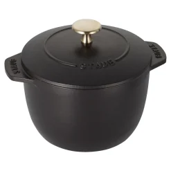 Cocotte à riz 16 cm, Rond(e), Noir mat, Fonte