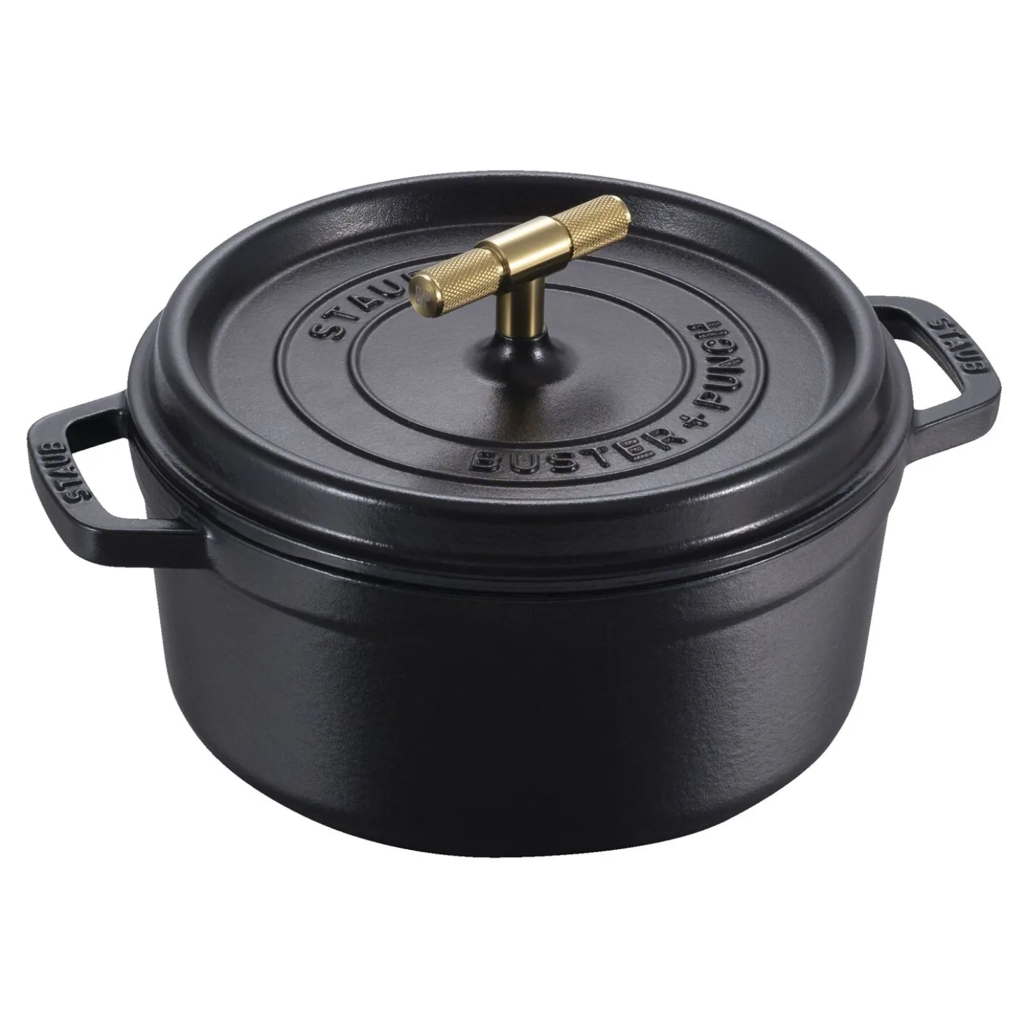 Cocotte Buster+Punch 24 cm, Rond(e), Noir mat, Fonte