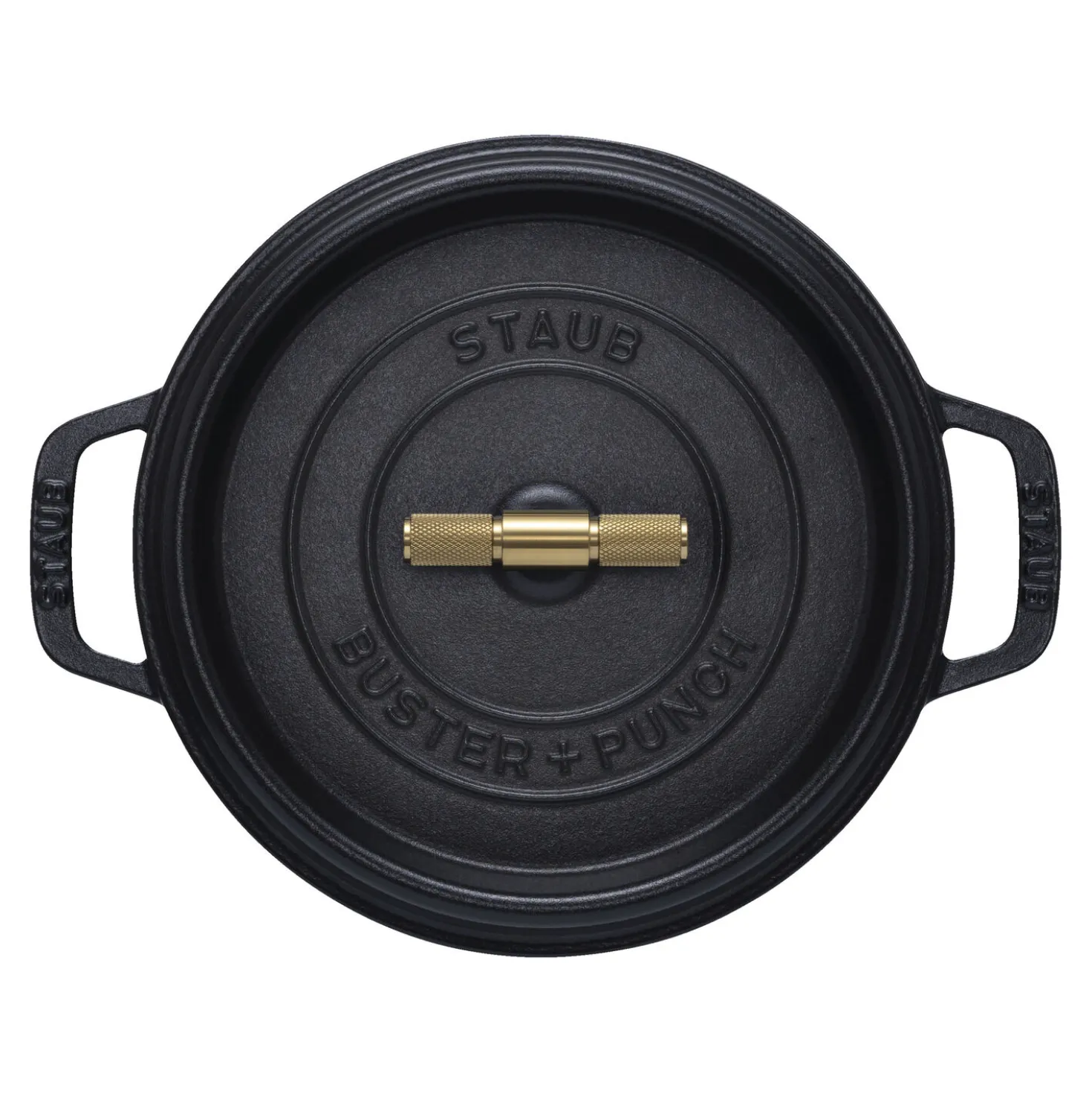 Cocotte Buster+Punch 24 cm, Rond(e), Noir mat, Fonte