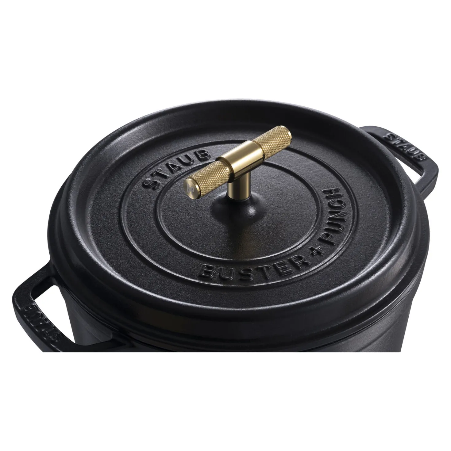 Cocotte Buster+Punch 24 cm, Rond(e), Noir mat, Fonte