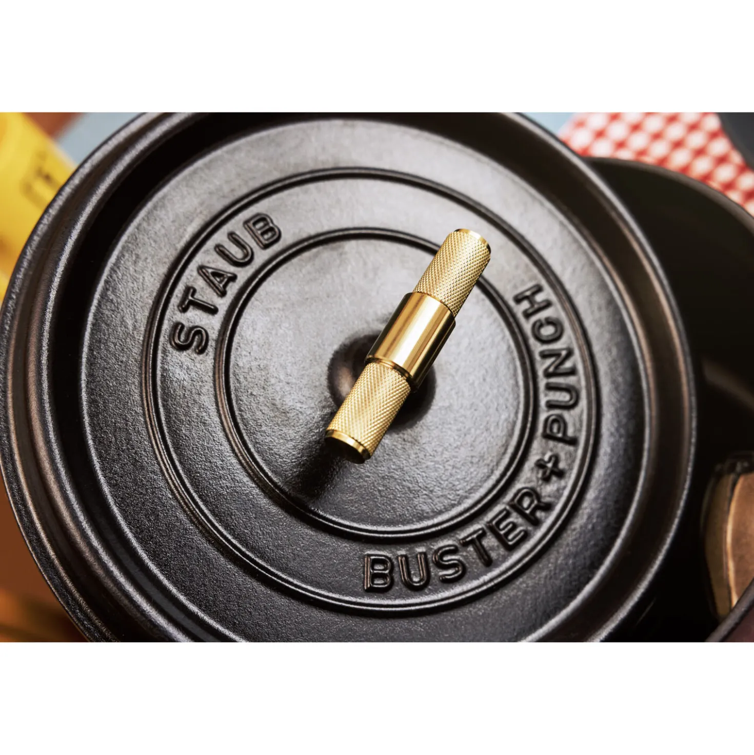 Cocotte Buster+Punch 28 cm, Rond(e), Noir mat, Fonte