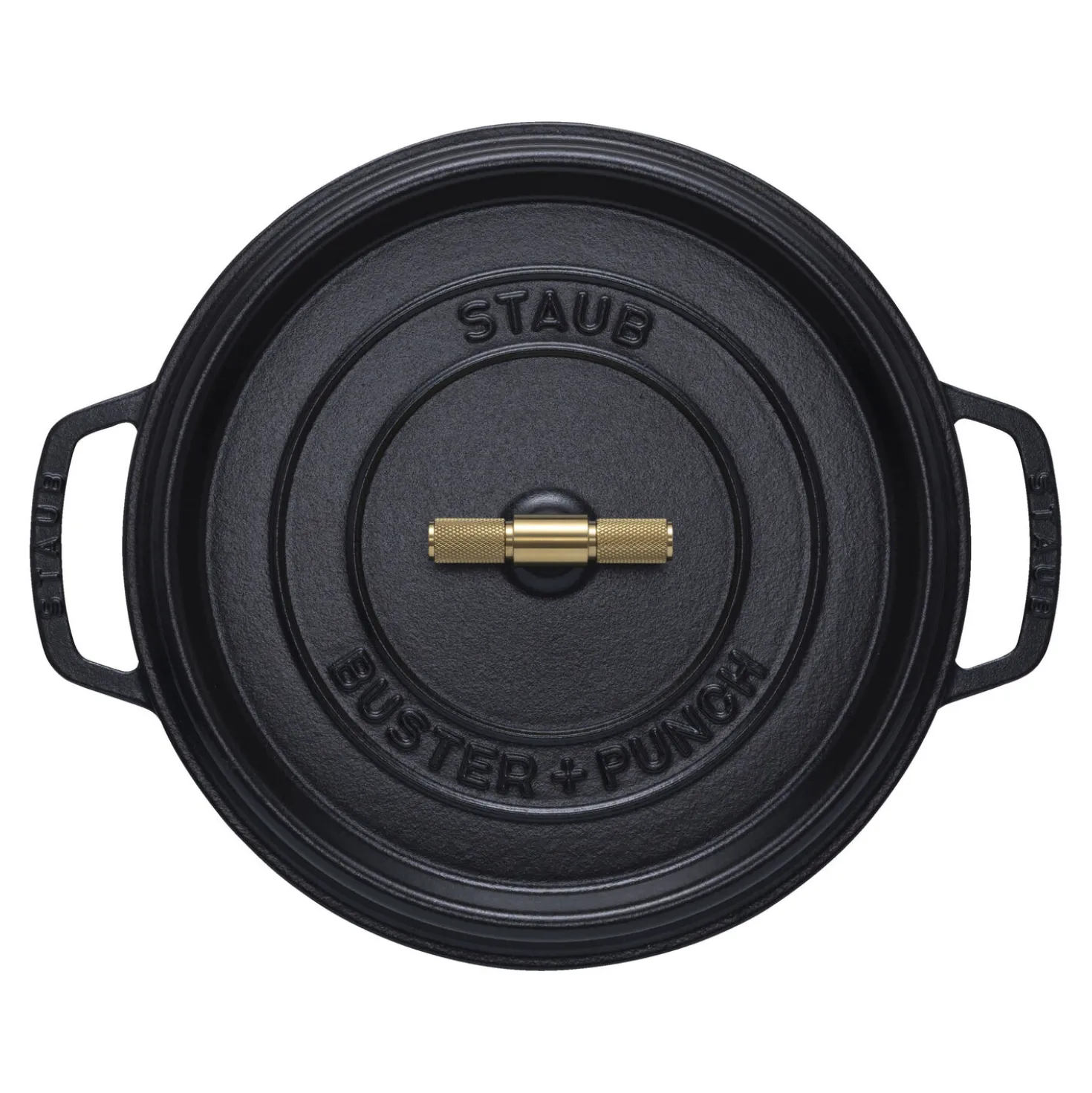 Cocotte Buster+Punch 28 cm, Rond(e), Noir mat, Fonte