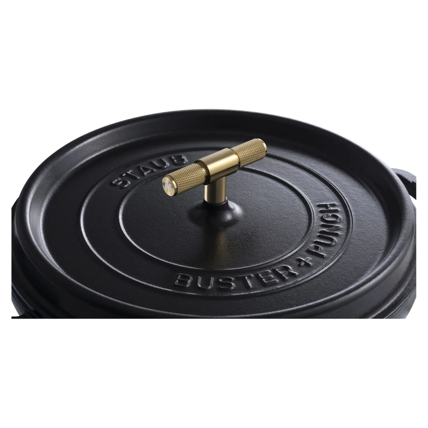 Cocotte Buster+Punch 28 cm, Rond(e), Noir mat, Fonte