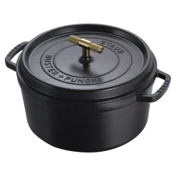 Cocotte Buster+Punch 28 cm, Rond(e), Noir mat, Fonte