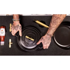 Cocotte Buster+Punch 28 cm, Rond(e), Noir mat, Fonte