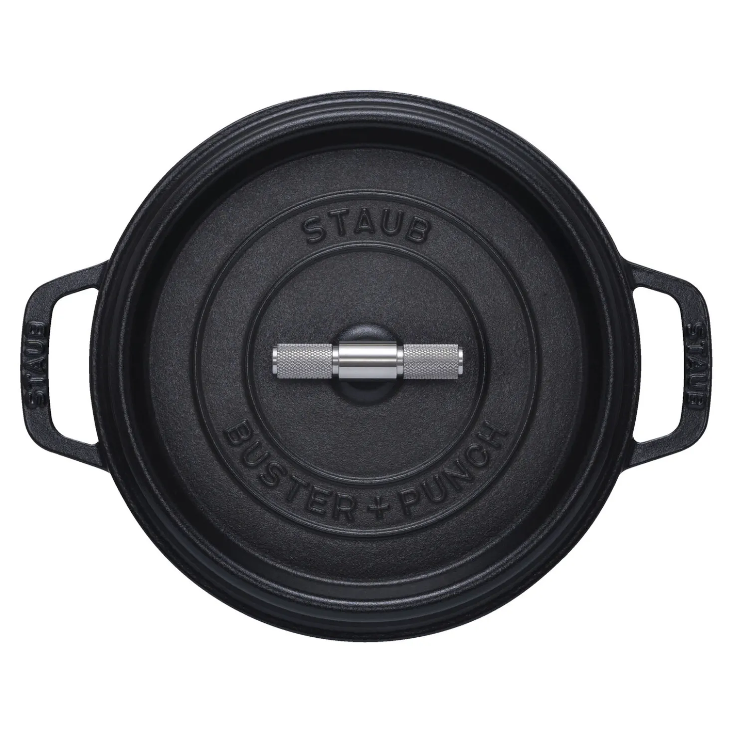 Cocotte Buster+Punch 24 cm, Rond(e), Noir mat, Fonte