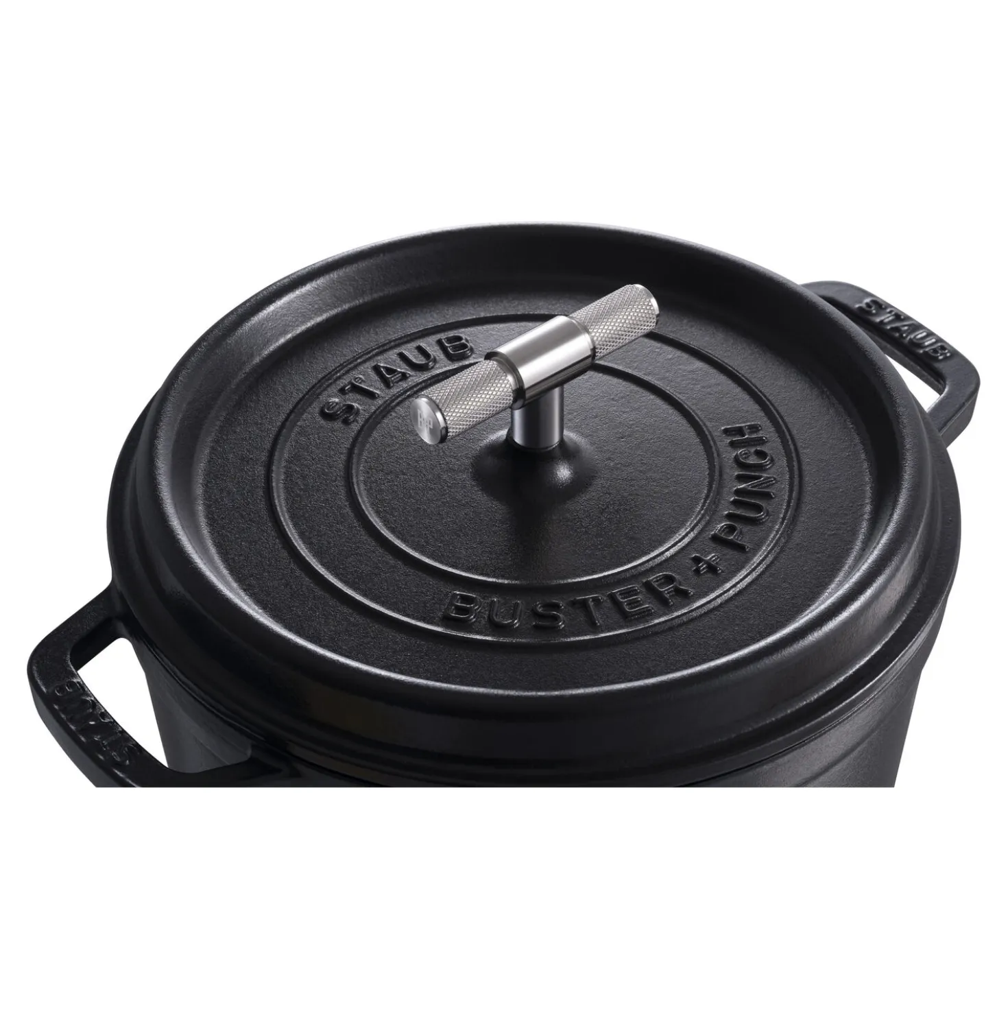 Cocotte Buster+Punch 24 cm, Rond(e), Noir mat, Fonte