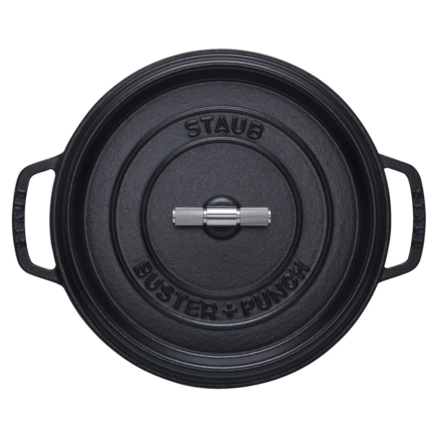 Cocotte Buster+Punch 28 cm, Rond(e), Noir mat, Fonte